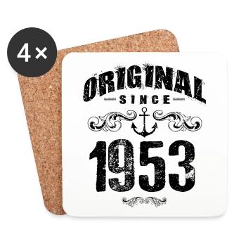 1953 original since - Untersetzer (4er-Set) - Weiß - Vorne