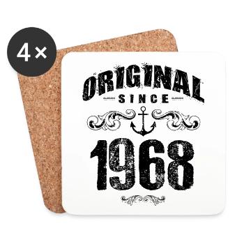 1968 original since - Untersetzer (4er-Set) - Weiß - Vorne