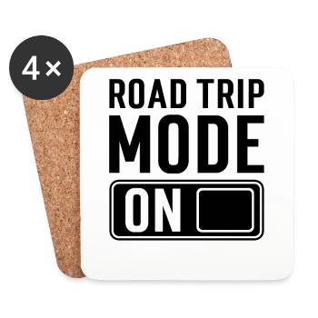 Roadtrip Dire - Dessous de verre (lot de 4) - blanc - Devant