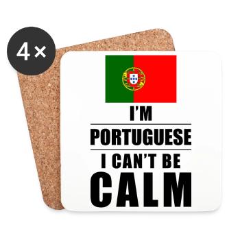 Dicton portugais - Dessous de verre (lot de 4) - blanc - Devant