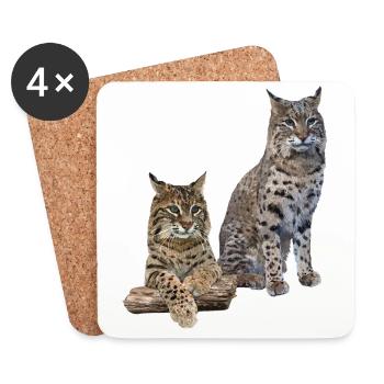 Lynx - Dessous de verre (lot de 4) - blanc - Devant