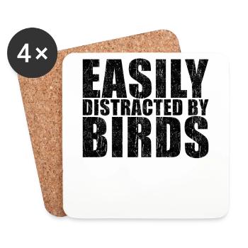 Bird - Coasters (set of 4) - white - Front