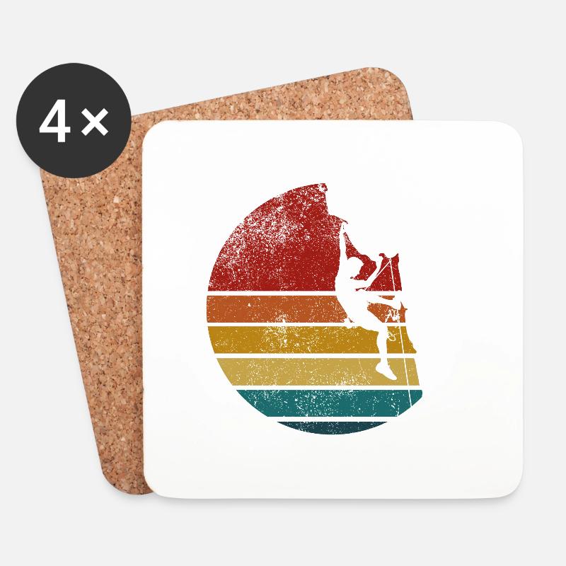 Klettern Bouldern Climbing für Kletterer - Untersetzer (4er-Set) - Weiß