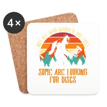 Some Search Disc for Disc Golfers - Coasters (set of 4) - white - Front