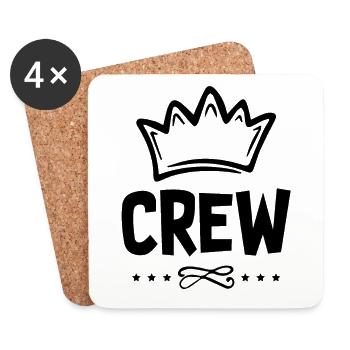 Crew - Untersetzer (4er-Set) - Weiß - Vorne