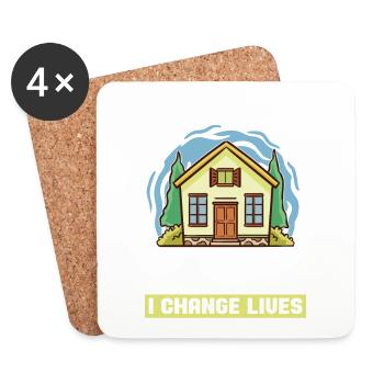 I Don't Sell Houses For Real Estate Agents - Coasters (set of 4) - white - Front
