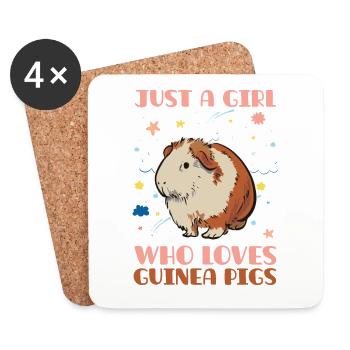 Juste une fille qui - Dessous de verre (lot de 4) - blanc - Devant