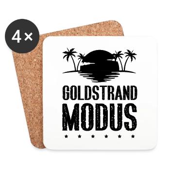 Goldstrand Modus - Untersetzer (4er-Set) - Weiß - Vorne