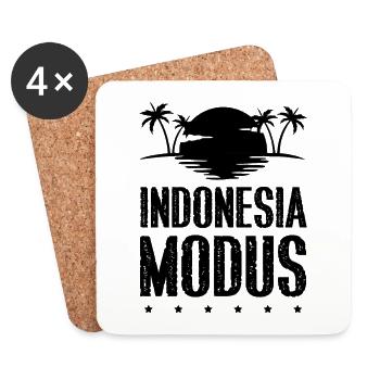 Indonesia Modus - Untersetzer (4er-Set) - Weiß - Vorne