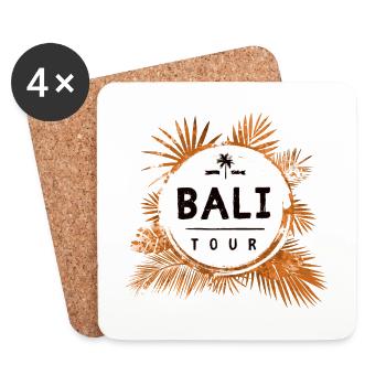 Bali Tour Bunt - Untersetzer (4er-Set) - Weiß - Vorne