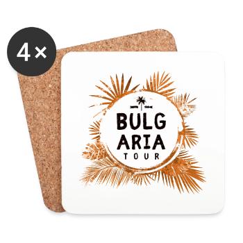Bulgarie Tour Coloré - Dessous de verre (lot de 4) - blanc - Devant