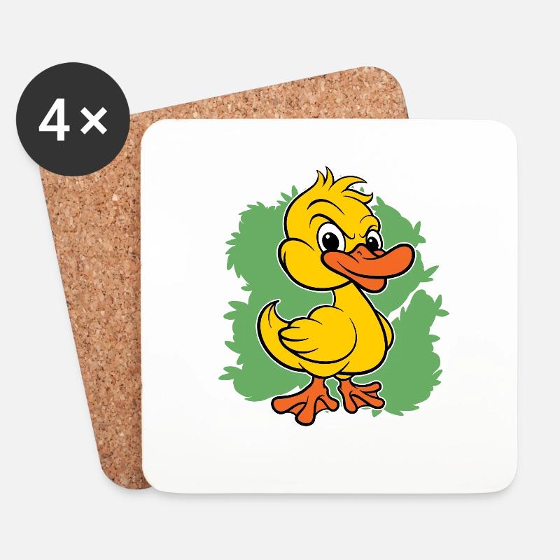 Quack Quack Gib Mir Einen Snack Duck Lover Ducks - Untersetzer (4er-Set) - Weiß