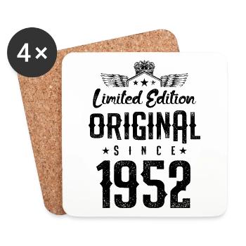 1952 limited edition - Coasters (set of 4) - white - Front