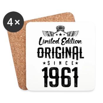 1961 limited edition - Coasters (set of 4) - white - Front