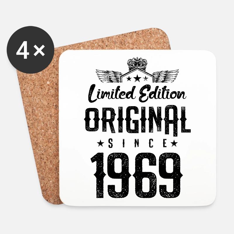 1969 limited edition - Untersetzer (4er-Set) - Weiß