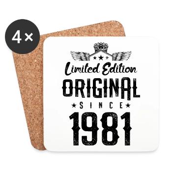 1981 limited edition - Untersetzer (4er-Set) - Weiß - Vorne