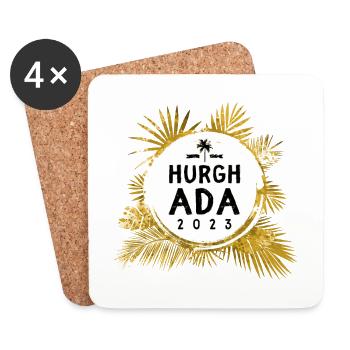 Hurghada 2023 Colorful - Coasters (set of 4) - white - Front