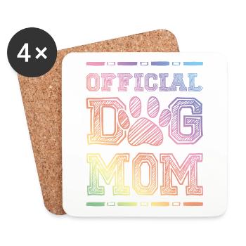 Hunde Mama - Untersetzer (4er-Set) - Weiß - Vorne