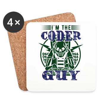 I'm The Coder Guy - Coasters (set of 4) - white - Front