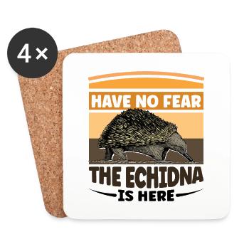 Have no fear the Echidna is here - Untersetzer (4er-Set) - Weiß - Vorne