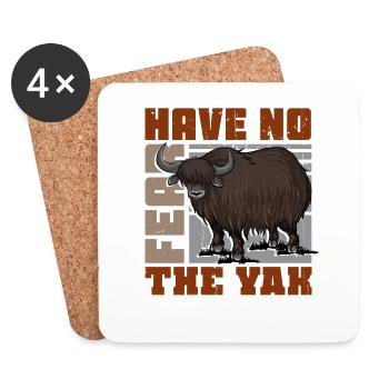 Have no fear the Yak is here - Untersetzer (4er-Set) - Weiß - Vorne