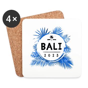 Bali 2023 Bunt - Untersetzer (4er-Set) - Weiß - Vorne