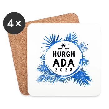 Hurghada 2023 Colorful - Coasters (set of 4) - white - Front