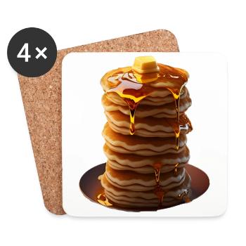 Crêpes - Dessous de verre (lot de 4) - blanc - Devant