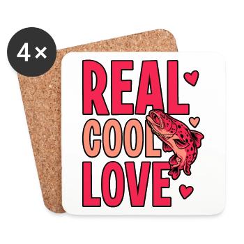 Real Cool Love - Untersetzer (4er-Set) - Weiß - Vorne