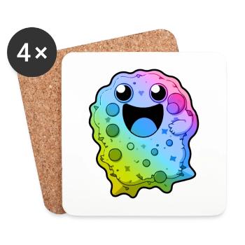 Biscuits Comic Colorful - Coasters (set of 4) - white - Front