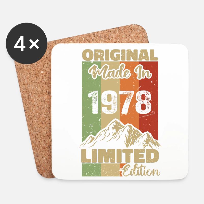 1978 Original - Made in 1978 - Limited Edition - Untersetzer (4er-Set) - Weiß