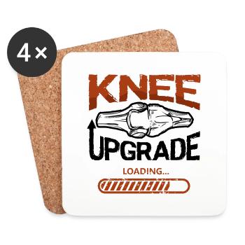 Knee Upgrade - Untersetzer (4er-Set) - Weiß - Vorne