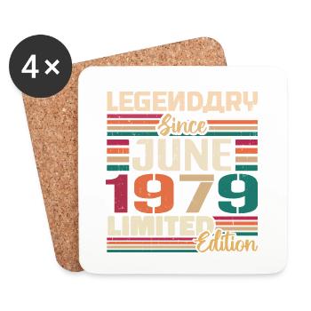 Legendary June 1979 Limited Edition June 1979 - Untersetzer (4er-Set) - Weiß - Vorne