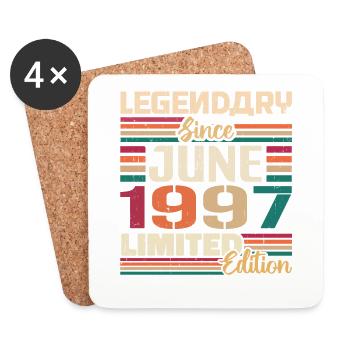 Legendary June 1997 Limited Edition Juni 1997 - Untersetzer (4er-Set) - Weiß - Vorne