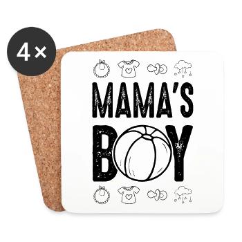 Baby Mom's Boy - Coasters (set of 4) - white - Front