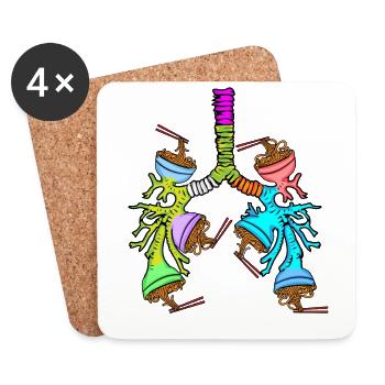 Ramen Gift Japanese Noodles Funny Ramen - Coasters (set of 4) - white - Front
