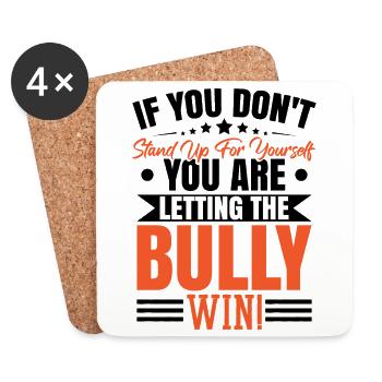 Antibullying Awareness Unity Day Design - Coasters (set of 4) - white - Front