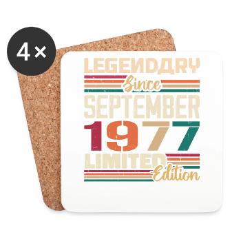 September 1977 Jubilee 1977 September Gift - Coasters (set of 4) - white - Front