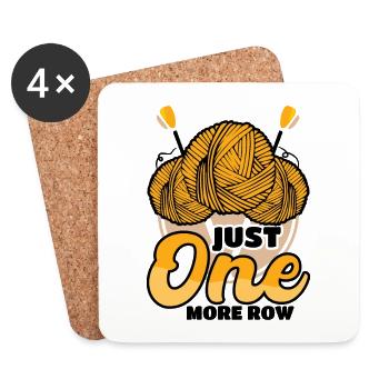 Just one more row - Untersetzer (4er-Set) - Weiß - Vorne
