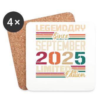 September 2025 Anniversary 2025 September Gift - Coasters (set of 4) - white - Front