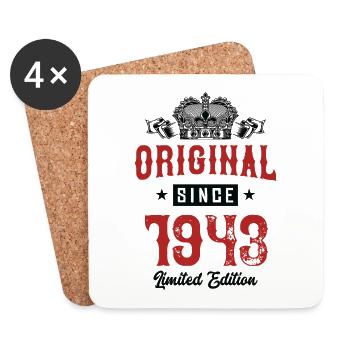 1943 Limited Edition - Coasters (set of 4) - white - Front