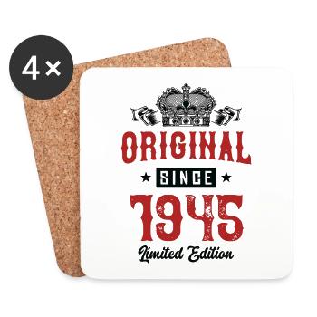1945 Limited Edition - Coasters (set of 4) - white - Front