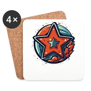 A Mighty Star - Coasters (set of 4) - white - Front
