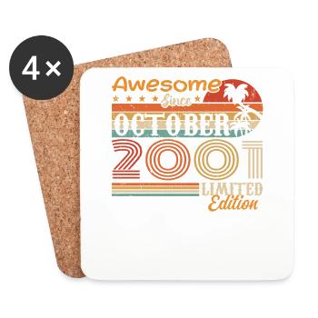 2001 October Vintage - October 2001 - Coasters (set of 4) - white - Front