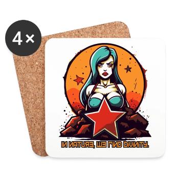 Natural Mother Nature - Coasters (set of 4) - white - Front