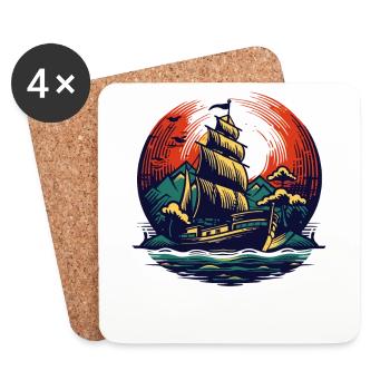 Sail - Coasters (set of 4) - white - Front