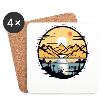 C’est ma place dans la nature - Dessous de verre (lot de 4) - blanc - Devant
