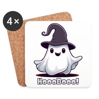 Hooobooo little ghost - Coasters (set of 4) - white - Front