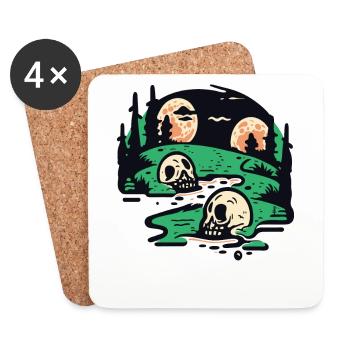 Landscape of Rural Horror - Coasters (set of 4) - white - Front