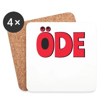 Alles ist öde - Untersetzer (4er-Set) - Weiß - Vorne